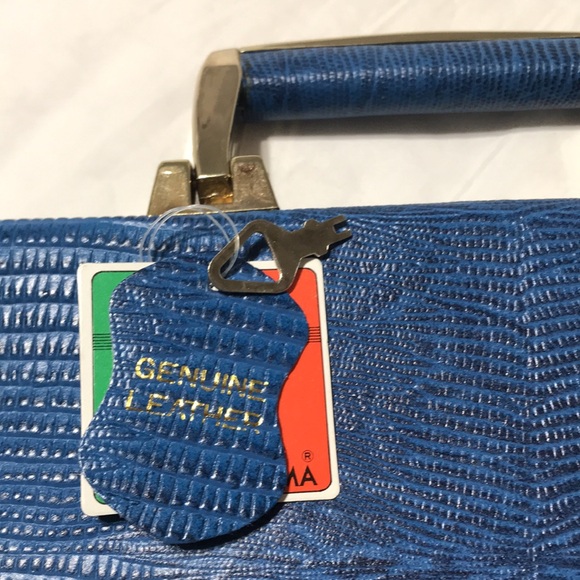 Roberto Roma snake embossed leather case. Made in Korea. Nwt - Picture 5 of 10